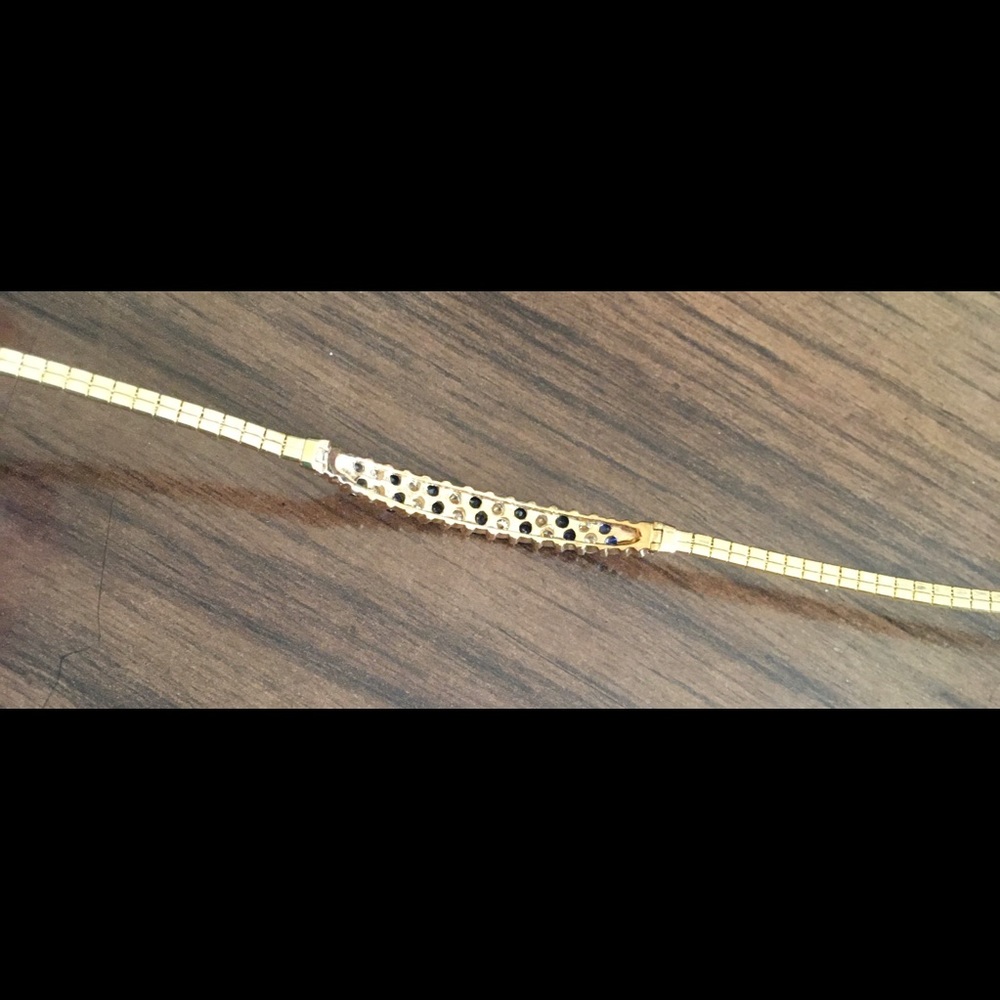 2 ct  weight Genuine diamond/sapphire bracelet - Picture 4 of 4